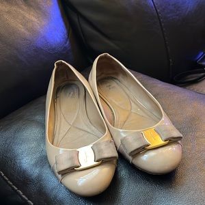 Ferragamo tan flats